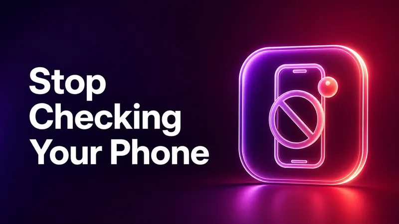 A practical iPhone system for reducing constant phone checking with Focus modes, notification cleanup, and Sandflow real-time awareness.