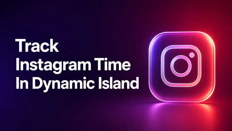 Track Instagram sessions in Dynamic Island with Sandflow so you can see how long you have been scrolling while the session is still happening.